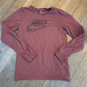 NIKE | embroidered long sleeve tee, size small